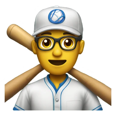 Scientist evaluating a baseball players swing inside a batting cage sticker