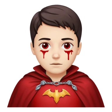Caped Hero fake sticker