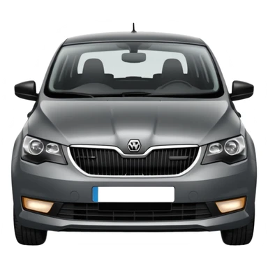 Dark grey Skoda Rapid sticker