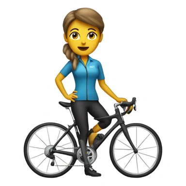 Bossy mom cyclist sticker