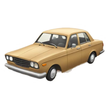 car with autumn leaves on it sticker