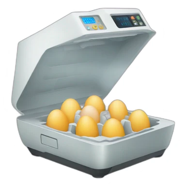 Incubator with eggs sticker