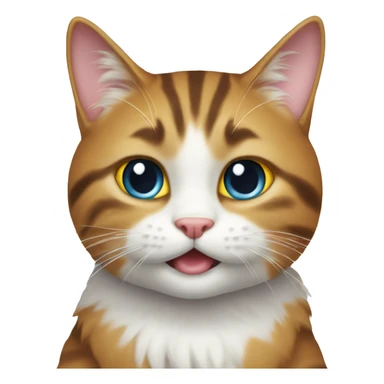 katze die ein eis isst sticker