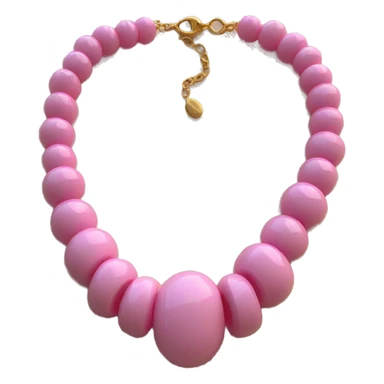necklace pink beads sticker