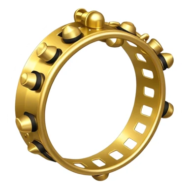 tambourine jingles bells sticker