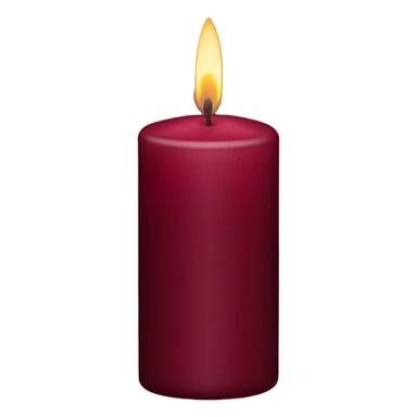 Maroon candle sticker