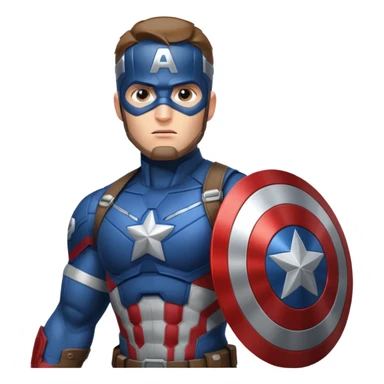 captain america head shot sticker