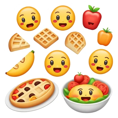hungry, happy and hangry emoji mix sticker