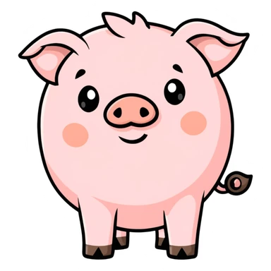 Pig sticker
