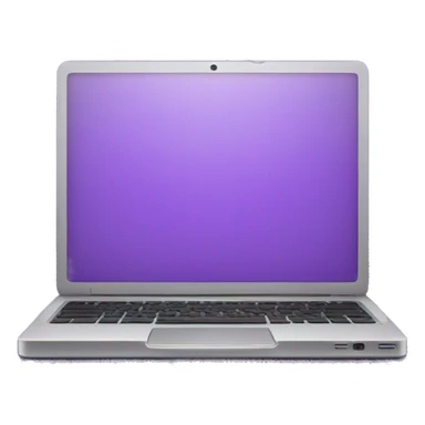 laptop in purple sticker