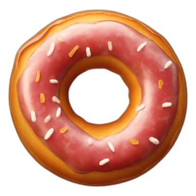 saucisse dans donut sticker
