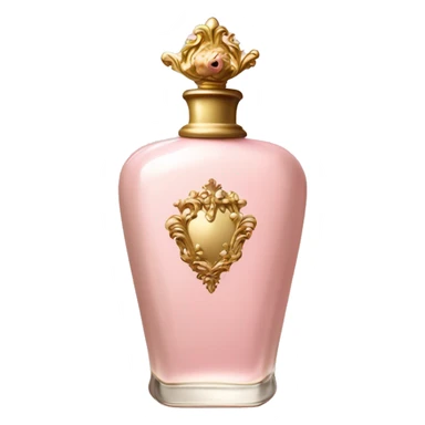 vintage rococo pale pink perfume  sticker