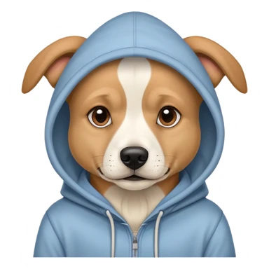Chill guy dog with hoodie sticker
