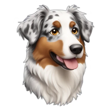Australian Shepherd gefleckt umriss sticker