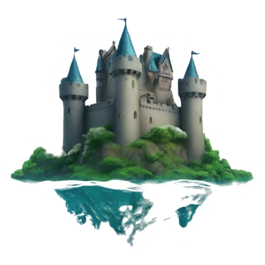 castle underwater sticker