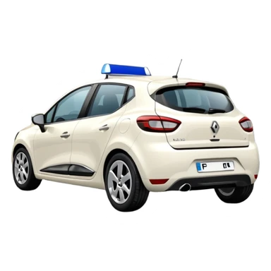 white renault clio sticker