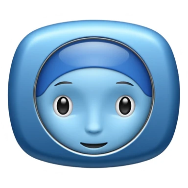 Mini caudalimetro color azul de la marca hendress sticker