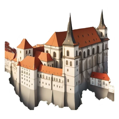 Prague castle sticker