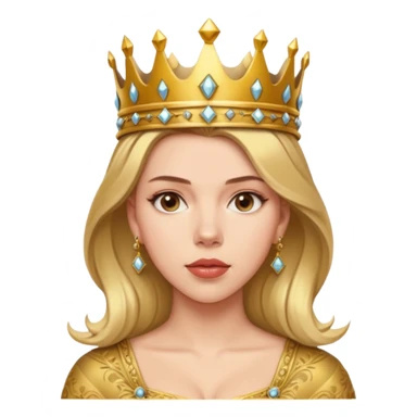 Scarlett Johansson, wearing crown  sticker