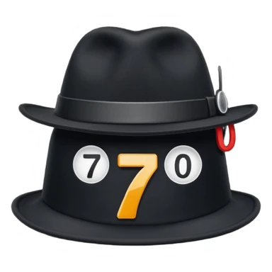 A black hat with the numbers 701 on the front  sticker