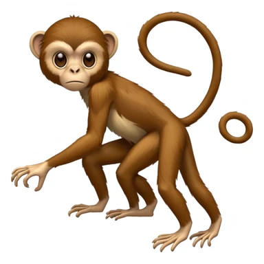 Spider monkey sticker