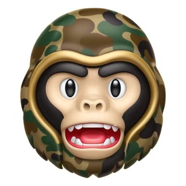 Сделай логотип Bape sticker
