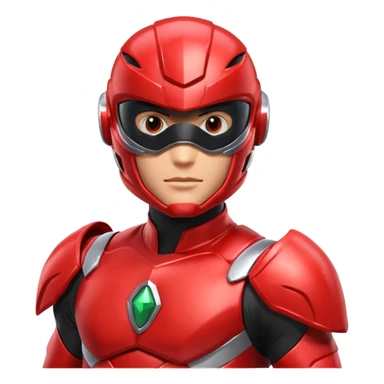 Red power ranger sticker