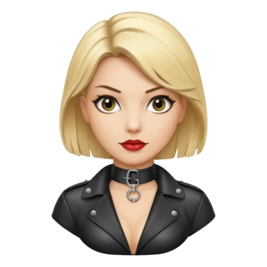  One Dominatrix with blonde hair sticker