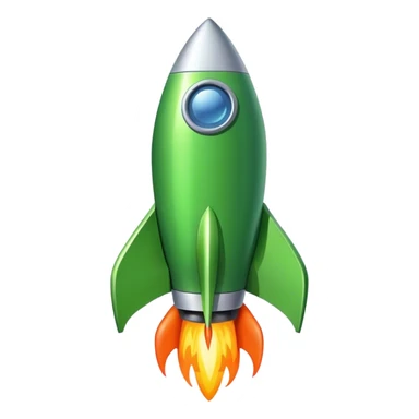 green Rocket signboard sticker