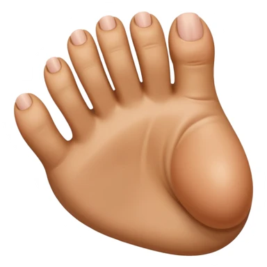 Big toe up rest of toes curled down sticker