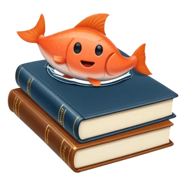 Livros com a cor salmão, livro fechado  sticker