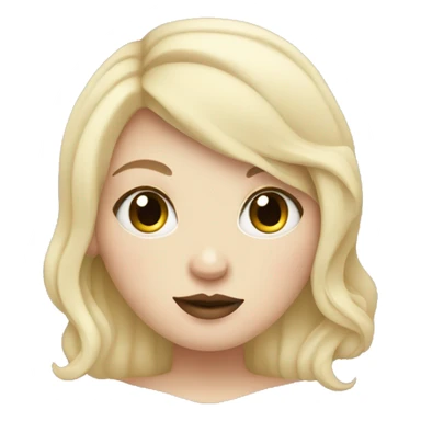 Obese blonde pale girl with tattoos sticker