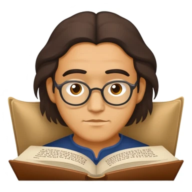 Maykoon reading leo Tolstoy  sticker