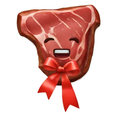 Steak with a ribbon  sticker