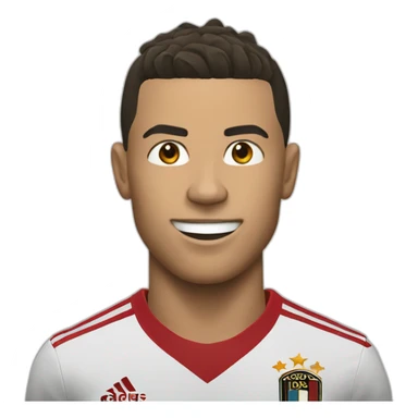 Ronaldo scoring a goal  sticker