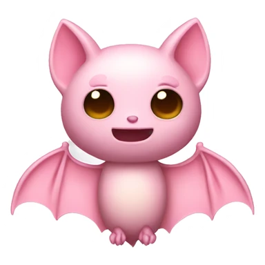light pink bat  sticker