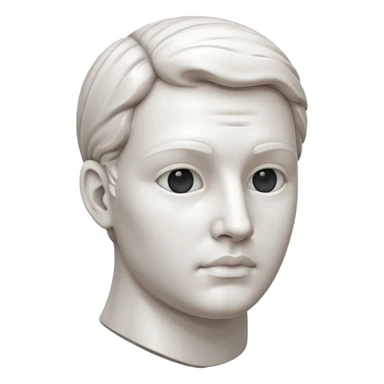 Sculpture head sticker