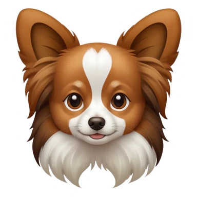 dog papillon sticker