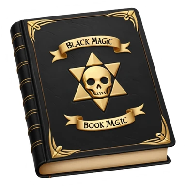 black magic book sticker
