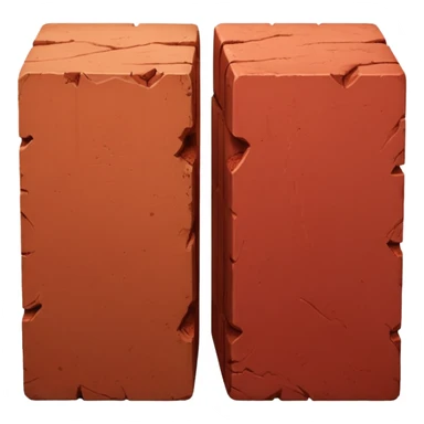 One line two bricks in right and left horizontal  sticker