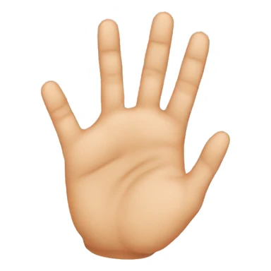 Upside down pinched fingers sticker