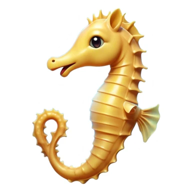 Cinematic Realistic Cute Yawning Sea Horse Portrait Emoji, Head tilted slightly with a dramatic, wide-open yawn, showcasing a soft, flowing body with gently drooping fins and half-closed, drowsy eyes rendered in delicate detail, high shine, relaxed yet expressive, styled with a dash of underwater charm, soft glowing outline, capturing the essence of a sleepy yet affectionate sea horse that appears ready to rest in tranquil water. sticker