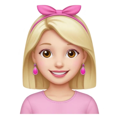 Aesthetic girl with pink accessories  sticker