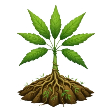 weed with deep roots sticker