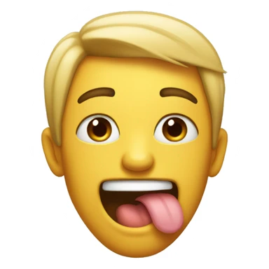 Winking and sticking my tongue out  sticker