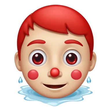 Sniffling happy face sticker