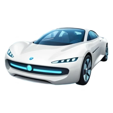 Flying cars zoom through luminous skyways sticker