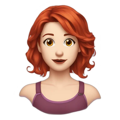 Alice Wetterlund red hair sticker