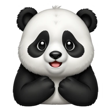 panda crying laughing tears sticker