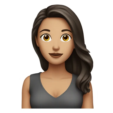 attractive brunette sticker